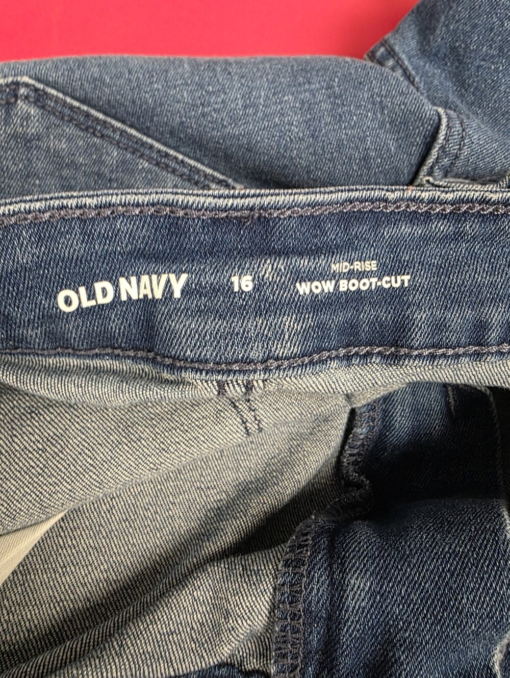Old Navy Women's Blue Wow Bootcut Mid Rise Jeans Size‎ 16 - Picture 6 of 7